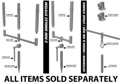 Korda Singlez Bank Stickes and Buzz Bars