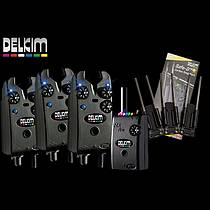 Delkim TXI Bite Alarm Set – 3 x Alarms, Remote Receiver & Snag Ears