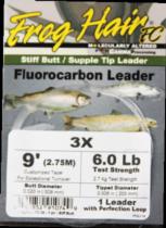 Frog Hair Stiff Butt Fluorocarbon Tapered Leaders