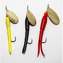 Welsh Rubber Tail Standard Blade, Single Hook Spinners